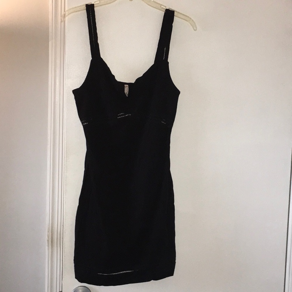 Black body, con, free people, mini dress
